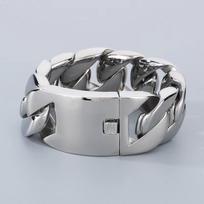 Wholesale Fashion Bracelets Women Luxury 18k Gold Plated Stainless Steel Chunky Cuban Chain Link Bracelet 8inch(20.3cm)