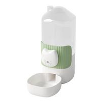 Hanging Cat Feeder Automatic Pet Water Dispenser Pet Hanging Bowl for Puppies Cats Small Animal Pet Feeder Drinking Supplies Water žalia