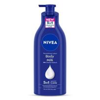 NIVEA Maitinamasis kūno pienelis 600ml Kūno losjonas | 48 val. drėkinimas | Su 2 kartus daugiau migdolų aliejaus | Glotni ir sveikai atrodanti oda | Labai sausai odai