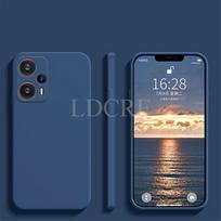 For Xiaomi POCO F5 Case Liquid Silicone Coque Cover For Xiaomi POCO F5 Cover TPU Rubber Protective Phone Case POCO F5 Pro Cover POCO F5 mėlyna