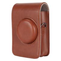 Camera Case Vintage Waterproof Soft PU Leather Protective Case with Detachable Strap for Instax ruda