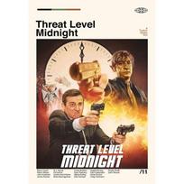 Threat Level Midnight Movie Poster The Office Michael Scott Canvas Painting Classial Picture for Living Room Home Decor 21cm×30cm NoFrame