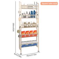 10cm Gap Organizer: Over-the-Door/Floor Storage Rack for Bathroom, Kitchen, Bedroom, or Entryway.