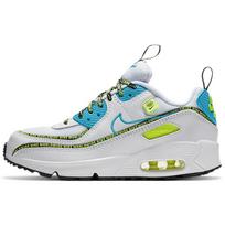 Nike Air Max 90 SE Worldwide Pack Mėlynos Fury Volt GS Sportbačiai CV7665-100 36