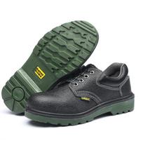 Anti-smash Steel Plate Anti-puncture Solid Sole Oil-resistant Acid and Alkali Resistant Protective Shoes Men's Cowhide Wear-resistant Protective Shoes 36