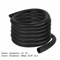 Lankstus gofruotas žarnos vamzdelio laidų apsaugos juodas 30m 1/4 inch black