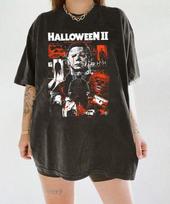 Vintažiniai Michael Myers Helovino marškinėliai, Siaubo filmų marškinėliai vyrams ir moterims S-5XL Unisex T-shirt L