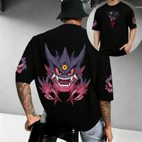 Pokémon Anime Išvestinis Pikachu Dvipusiai Spausdinti Marškinėliai 2026 Vasara Vaikams T-shirt Lauko Treniruotėms ir Fitnesui Vyriški Sportiniai Drabužiai S