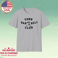 York Barbell Club Men's Grey Size S-5XL L