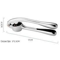 Kitchen Large Premium Garlic Press Set - Bigger Bowl for Bigger Garlic - Rust Proof & Dishwasher Safe Garlic Mincer Tool