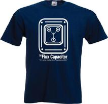 BACK TO THE FUTURE FLUX CAPACITOR MARTY PROF EMMETT BROWN Mens T Shirt XL