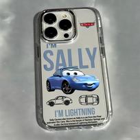 Automobiliai L-Žaibas M-Makvynas Telefono dėklas, skirtas Samsung Galaxy S25 S24 S23 S22 S21 S20 Note20 FE Ultra Edge Plus 4G 5G Skaidrus Samsung S20 Ultra