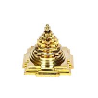 BHAKTI SHRINGAR Premium Brass Maha Meru Shree Yantra Original with Full Solid Back