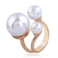 Shijia Luxury Colorful Pearl Ring - Elegant Niche Design for Women