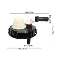 IBC Ton Barrel Cover 163mm Chemicall Drum Lids IBC Tote Lid Cover Water Liquid Tank Cap Breath Cover IBC Replacement 25/32mm