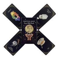 Praktinės magijos orakulo kortų kaladė Žaidimo kortos Tarot Angliška versija Vadovas Kortų žaidimas Stalo žaidimas black