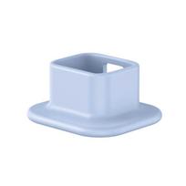 Anti-slip Base for DJI Pocket 3 /4 Silicone Non-slip Desktop Support Brackets Extension Base for Handheld Gimbal Accessory mėlyna