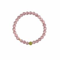 Hand Jewelry Cat's Eye Stone Bracelet Luxury Wristbands Vintage Beaded Bracelet Chinese Style Elastic Olive Stone Bracelet
