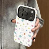 Film 2-in-1 colored little stars for iphone17promax Apple 15PRO/16 cartoon mobile phone case apple 11