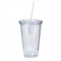 Dvisluoksnis skaidrus puodelis 350/450/650ml Ledinės kavos puodelis Indai Vandens butelis Namų naudojimui 350ml