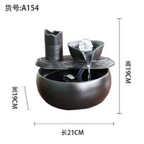 Ceramic Feng Shui Fountain, Flowing Water Ball for Wealth, Desktop Zen Decor Ornament, Relaxing Tabletop Water Feature for Home gray
