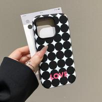 ins style advanced plaid is suitable for Apple 16Pro mobile phone case magnetic attraction two-in-one 17/15 European and American style versatile 14 Apple 11