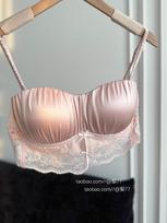 French pure desire light luxury lace underwear girl small breasts gather big sexy comfortable beautiful back big halter bra cover 32/70AB