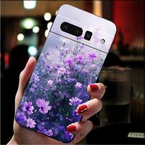 Purple Flowers Phone Case For Google Pixel 10 9 Pro XL 9A 8 7 6 Pro Pixel 8A 7A 6A Pixel 8 7 6 5 Google Pixel 7