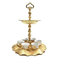 Vintage Style Drinking Set | Vintage Serving Tray | Islamic Tea Set | Islamic Home Gift | Islamic Beverage Set | Islamic Housewarming Gift auksas