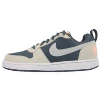 Nike Court Borough Low Premium Armory Blue Women Sneakers Pure-Platinum White 861533-400 35.5 gray