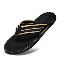 Fashion Summer men's flip-flops canvas breathable wading sandals Comfortable beach slippers Casual shoes Indoor bathroom shoes 39