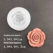 6-in-1 Rožės su lapais forma: Gipsui, Dervai, Musui ir Aromaterapijai Single Rose Mould