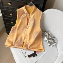 Retro luxury temperament vest women's spring and summer new high-end super good-looking versatile top M ([Recommended below 50kg])