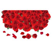 Nuimamas romantiškas 3D rožių lipdukas, skirtas vonios kambario svetainės sienų dekoravimui 60x90CM