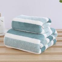 Coral Fleece Super Absorbent Star Towel Set - Bath & Face Towels, Vacuum Packed 30x30cm Towel