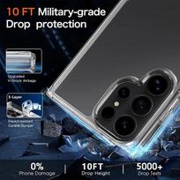 Luxury Hybrid Hard Acrylic Case For Samsung Galaxy S26 S25 S24 Plus S23 S21 FE S22 Note 20 Ultra Clear Silicone Soft Back Cover S24