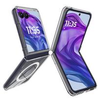 Skirta Motorola Razr 70 Ultra Magsafe dėklas Skaidrus akrilinis magnetinis dangtelis MOTO Razr Ultra 2026 Razr Plus+ Atsparus smūgiams buferis Moto Razr 70 Ultra gryna