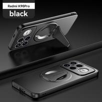 For POCO F8 Ultra Wireless Charging Bracket Phone Case For Xiaomi POCO F8 Pro Metallic Paint Magnetic Holder PC Hard Cover For POCO F8 Pro juoda