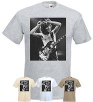 Angus Young The Devil T-shirt heather grey khaki white natural all sizes S5XL XXL