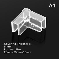 4pcs 5/5.5/6/810/12/15mm Plastic Anti-collision Fish Tank Corner Protector Adhesive Free Protective Cover Aquarium Accessories
