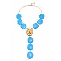 Retro board pendant necklace, light luxury, high-end feeling, Y-shaped collarbone chain, niche design, neck decoration for women
