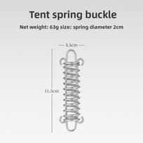 Strong Wind Lightweight Spring Buckle for Tent and Awning Outdoor Camping High Strength Rope Fixed Hook sidabras
