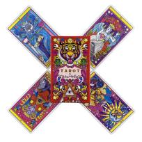 El Dios De Los Tres Tarot Cards A 78 Tiger Deck Oracle English Visions Divination Edition Borad Playing Games gray