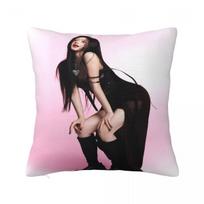 Zhao Lusi Pillow Cover Rosy Soft Pillow Case Cushion Cover Kawaii Design Pillowcases For Sofa Car Home Decor Peach skin 18*18(CM)-1Pcs