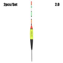 2 Pcs/Lot High Quality Luminous Bobber Eva Foam Fishing Night Float Light Stick Ball Boia 1.0
