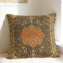 Luxury Persians R-Rug Pillow Cover Fashion Pillow Case For Living Room Sofa Design Pillowcases Birthday Present Peach skin 18*18(CM)-1Pcs
