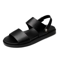 Summer New Men's Sandals Genuine Leather Luxury Beach Sandals Men Outdoor Mens Shoes Breathable Male Slippers Casual Footwear 38