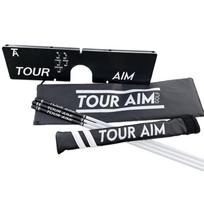 Tour Aim Golfo Treniruočių Pagalbinė priemonė praktikai su 3 išlygiavimo lazdelėmis ir galvos uždangalu Žymiai pagerinkite savo ir ilgąjį žaidimą Puikiai tinka tiek dešiniarankiams, tiek
