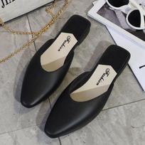 Summer Flat Heel Low Cut Lazy Slippers Women's Half Slippers Toe 40EU/CN41 juoda
