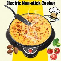 220v 650w Electric Non-stick Pancake Pizza Making Machine Cooker Cooking Pan w/ Egg Baking Tool